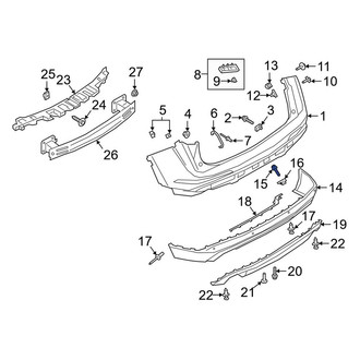 Lincoln OE - Bumper Cover Bolt