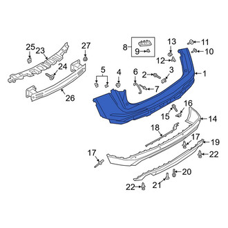 Lincoln OE - Rear Upper Bumper Cover