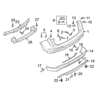Lincoln OE - Wheel Arch Molding Clip