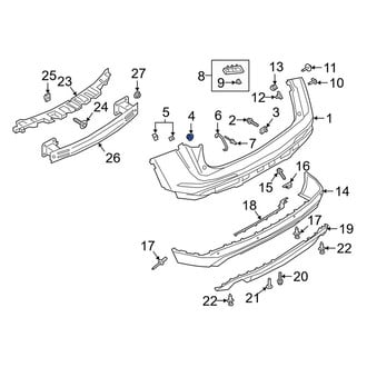 Lincoln OE - Bumper Cover Nut