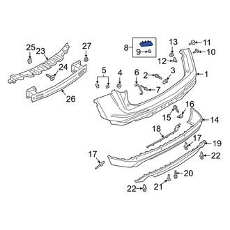 Lincoln OE - Rear Left Outer Bumper Cover Bracket