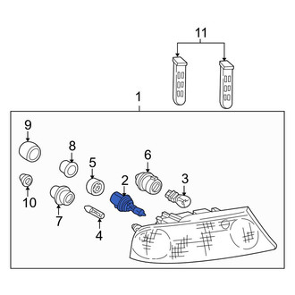 Lincoln OE - Front Headlight Bulb