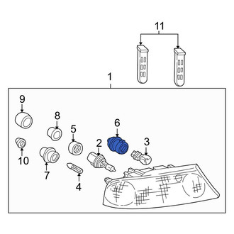 Lincoln OE - Front Parking Light Bulb Socket