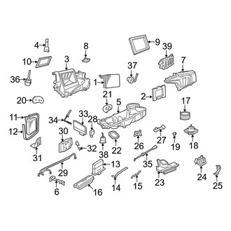 Lincoln OE - Air Conditioner & Heater - Evaporator & Heater Components