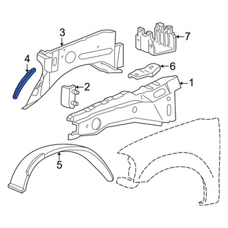 Lincoln OE - Front Fender Liner Extension
