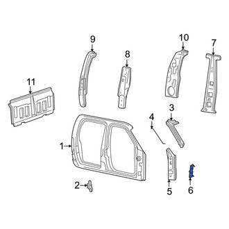 Lincoln OE - Front Door Lock Striker Plate