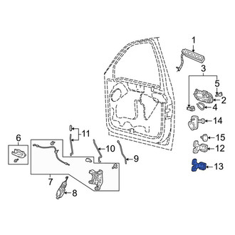 Lincoln OE - Front Right Lower Door Hinge