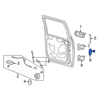 Lincoln OE - Front Door Lock Striker Plate