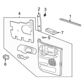 Lincoln OE - Door Trim Molding Clip