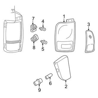 Lincoln OE - Rear Lamps - Combination Lamps