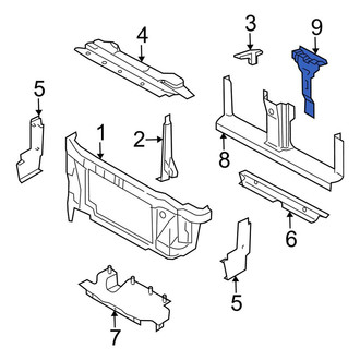 Lincoln OE - Hood Latch Support