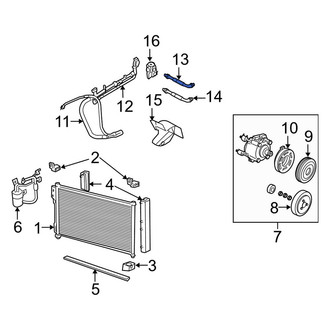 Lincoln OE - Front Upper A/C Hose Assembly
