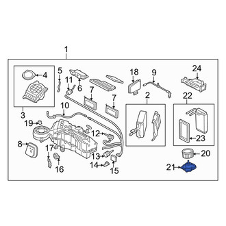 Lincoln OE - Front HVAC Blower Motor