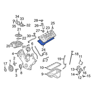 Lincoln OE - Left Engine Valve Cover Gasket