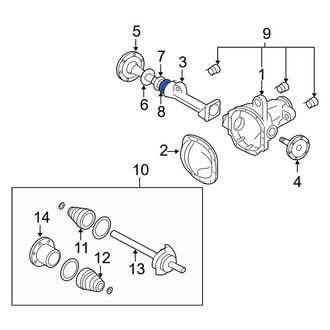 Lincoln OE - Front Drive Axle Shaft Bearing
