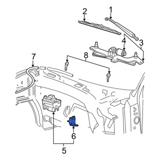 Lincoln OE - Windshield Washer Pump
