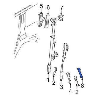 Lincoln OE - Center Seat Belt Extension