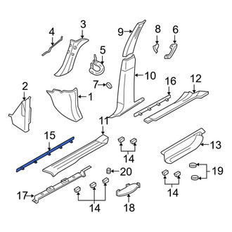 Lincoln OE - Front Outer Door Sill Plate