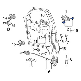 Lincoln OE - Front Left Door Lock Cylinder