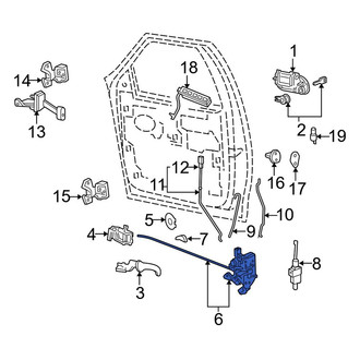 Lincoln OE - Front Right Door Latch Assembly