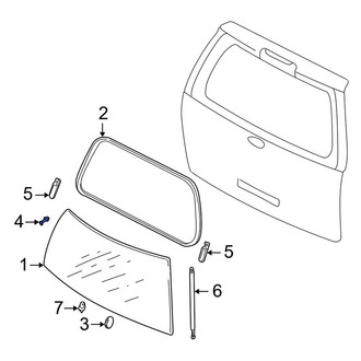 Lincoln OE - Rear Back Glass Spacer