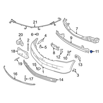 Lincoln OE - Bumper Impact Bar Nut