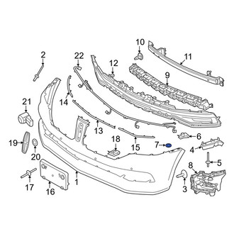 Lincoln OE - Left Quarter Panel Trim Panel Nut