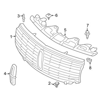 Lincoln OE - Front Bumper - Grille & Components