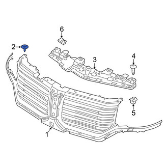Lincoln OE - Radiator Support Access Cover Clip