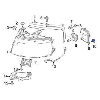 Lincoln OE - Headlight Mounting Screw