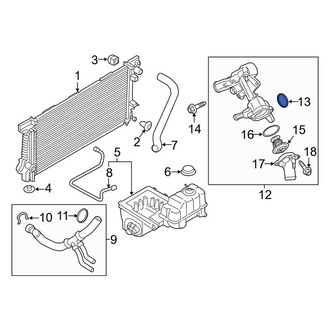 Lincoln OE - Engine Coolant Thermostat Housing Seal