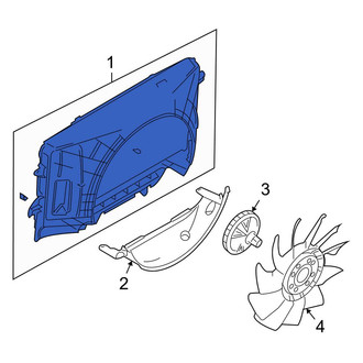 Lincoln OE - Front Upper Engine Cooling Fan Shroud