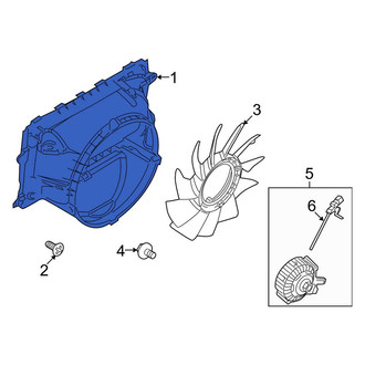 Lincoln OE - Front Upper Engine Cooling Fan Shroud