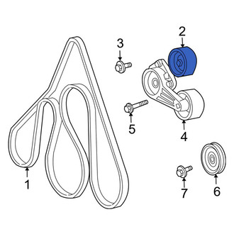 Lincoln OE - Accessory Drive Belt Idler Pulley