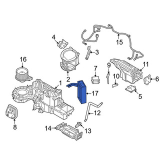 Lincoln OE - Front HVAC Heater Core