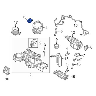 Lincoln OE - HVAC Air Adjustment Control Motor