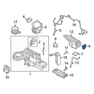 Lincoln OE - HVAC Floor Mode Door Actuator