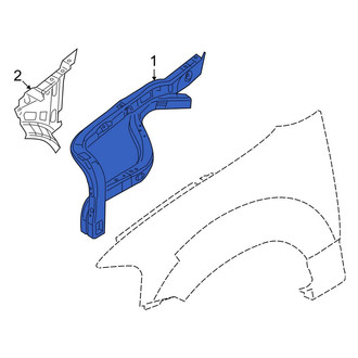 Lincoln OE - Front Right Inner Fender Reinforcement Bar
