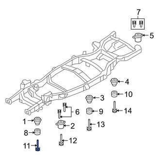 Lincoln OE - Lower Frame Rail Bolt