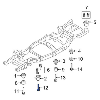 Lincoln OE - Lower Frame Rail Bolt