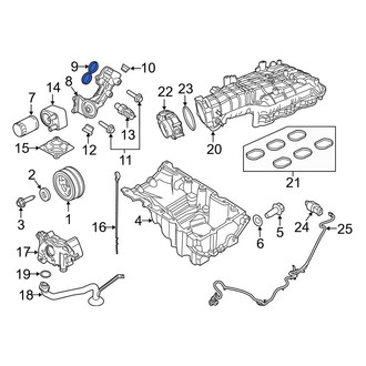 Lincoln OE - Engine Oil Filter Adapter Gasket
