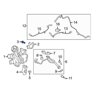 Lincoln OE - Turbocharger Mounting Bolt