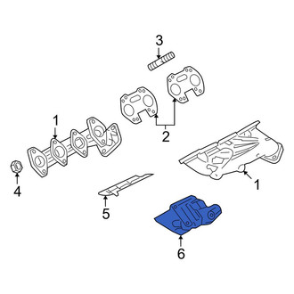 Lincoln OE - Left Exhaust Manifold Heat Shield