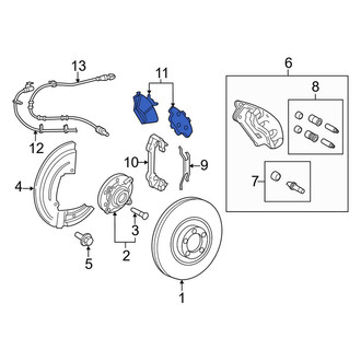 Lincoln OE - Front Disc Brake Pad Set