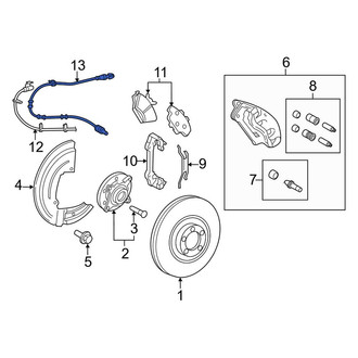 Lincoln OE - Front ABS Wheel Speed Sensor