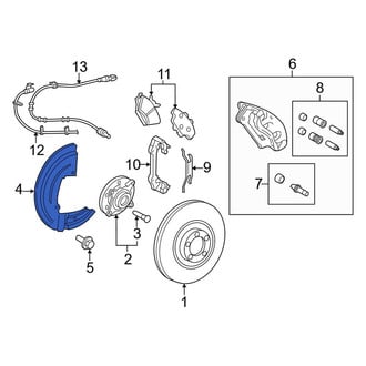 Lincoln OE - Front Left Brake Dust Shield
