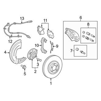 Lincoln OE - Front Suspension - Brake Components (RWD)