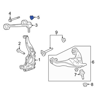 Lincoln OE - Rear Upper Suspension Control Arm Nut