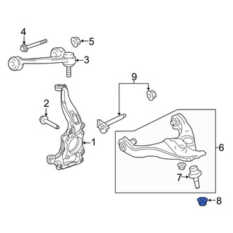 Lincoln OE - Lateral Arm Nut