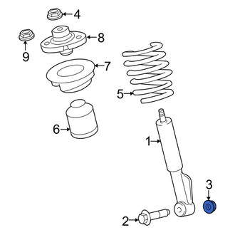 Lincoln OE - Front Suspension Shock Absorber Nut